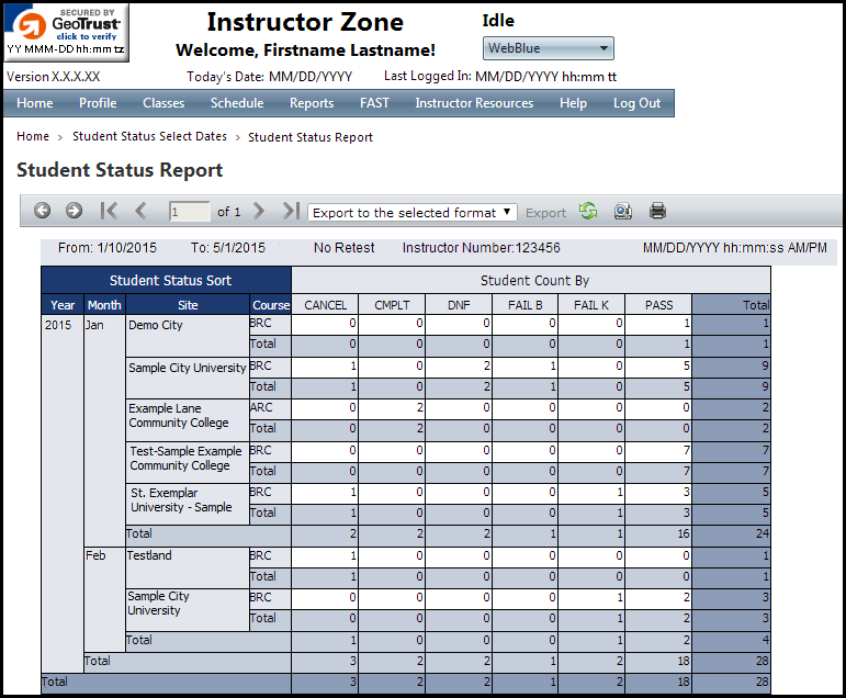 Student Status Report_MTII_NoRT