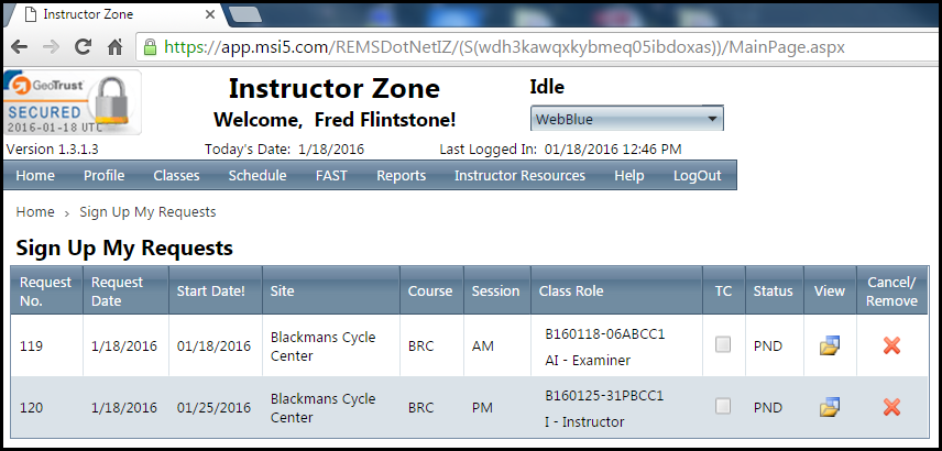 IZ-Menu-Schedule-MyRequests-results-AFTER-APP