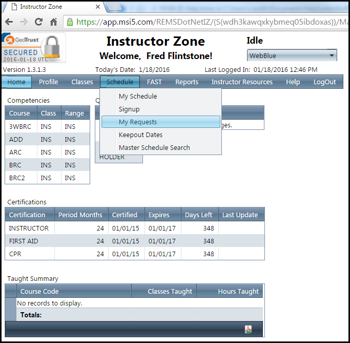 IZ-Menu-Schedule-MyRequests